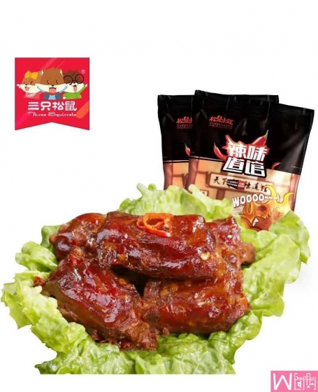 三只松鼠辣鸭脖 154克-甜辣