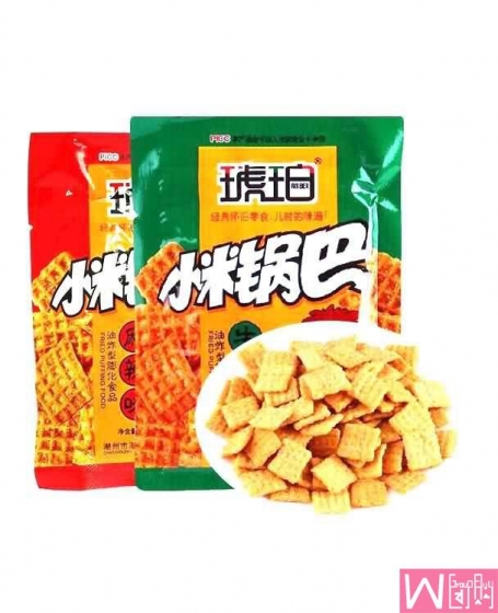 80后经典怀旧零食琥珀小米锅巴 25g X 10袋