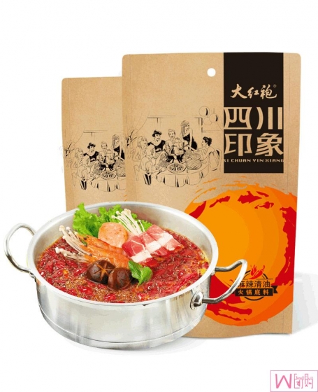 大红袍四川印象麻辣清油火锅底料260克 x 2袋
