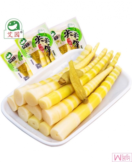 艾园泡椒尖尖笋 新鲜笋尖 5小袋