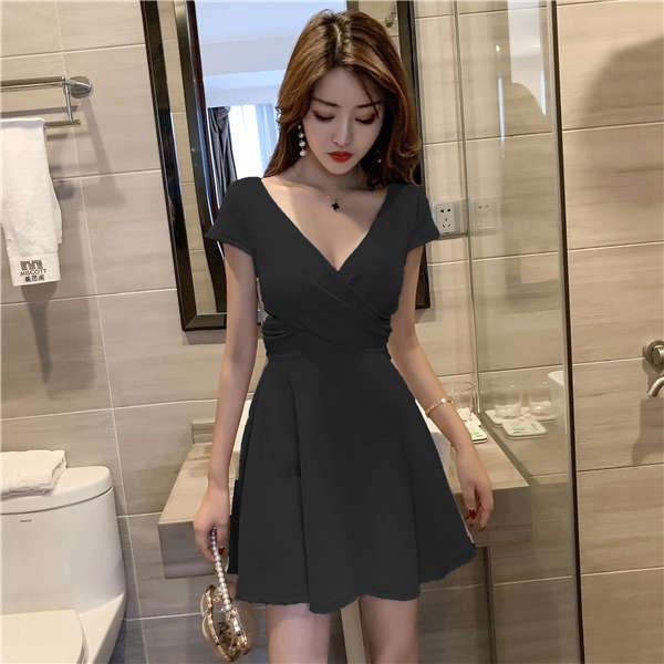 夏季新款性感连衣裙女装显瘦a字裙子summer Sexy Dress Women S Dress Thin A Line Skirt W商品