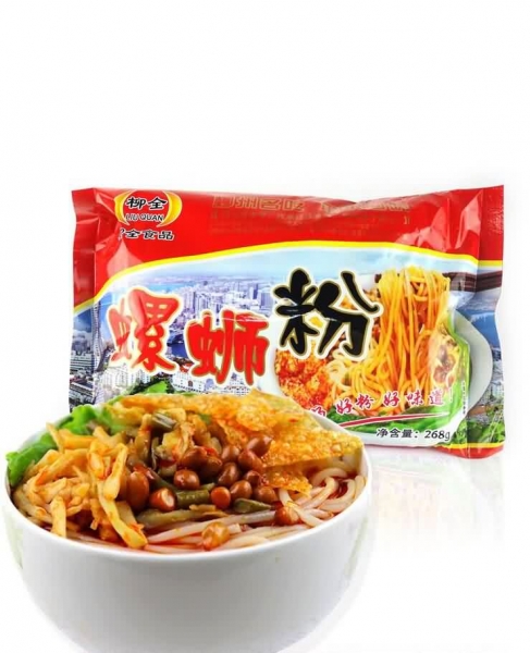 广西柳全牌螺蛳粉，看着就想吃, Guangxi Liuzhou Specialty Liu Quan Rice Noodle 268g