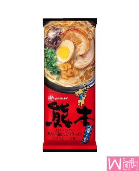 日本 Marutai 熊本蒜香猪骨汤即食拉面条 186克，2件包邮！, Japan Kumamoto Marutai Garlic Pork Bone Soup Ramen 186g