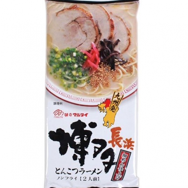 日本 博多蔬菜酱油猪骨汤即食拉面条 185克，2件包邮！, Japan Marutai Hakata Pork Ramen Marutai 185g