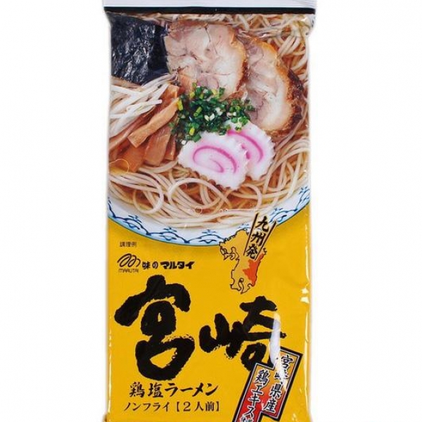 日本 Marutai宫崎盐鸡汤即食拉面条 212克，2件包邮！, Japan Marutai Miyazaki Chicken Salt Ramen 212g