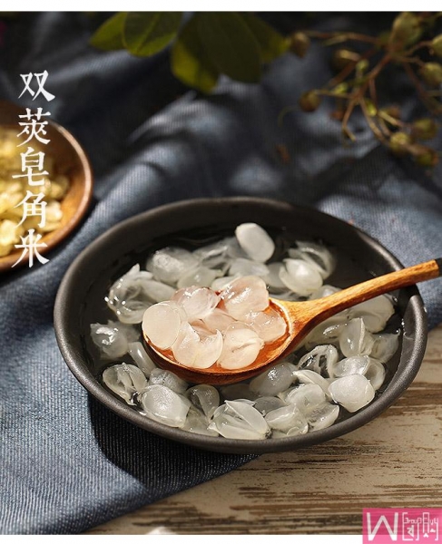 Guizhou selected wild Garbanzo beans with large grains of double pod saponified rice, non-sulfur smoked and easy to soak, 贵州精选大颗粒双荚皂角米野生雪莲子，无硫熏易泡发，可搭配银耳莲子雪燕，包邮！