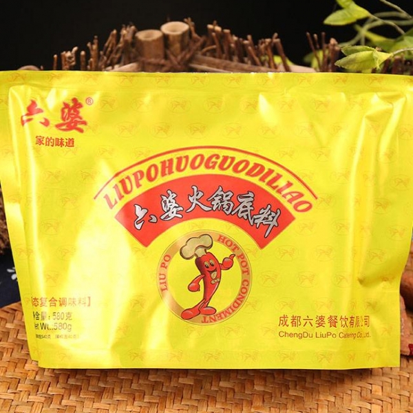 Liu Po Butter Hotpot Condiment 580g x 2bags, 六婆牛油火锅底料580克x2包，一料多用，家中常备！