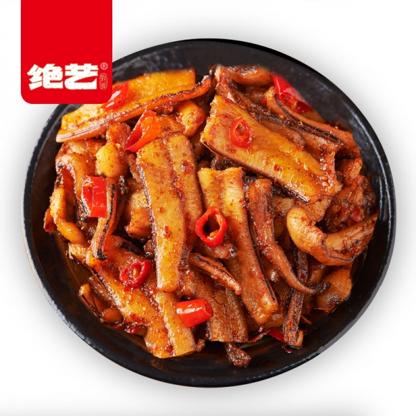 Jue Yi Squid Legs 68g / 5 small bags, 绝艺鱿鱼须片5包湖南特产香辣卤味零食小包装即食儿时好吃的零食