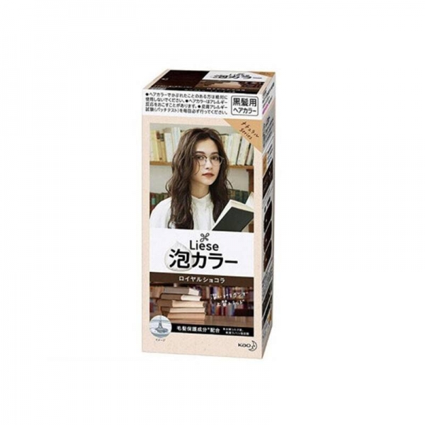 KAO Liese Plant Bubble Hair Cream-Elegant Chocolate, 日本KAO花王 LIESE PRETTIA 泡沫染发剂 #巧克力棕色 108ml 改变发色 提升亮度 温和低刺激 滋养发丝