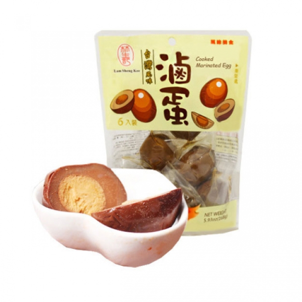 LAM SHENG KEE Cooked Marinated Egg 6pcs/1bag, 台湾林生记 优质卤蛋 6枚入，包邮