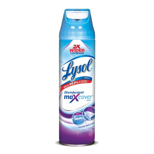 Lysol Max Cover Disinfectant Mist - Lavender Fields Scent 12.5oz x 3 bottles, Lysol 消毒喷雾 12.5oz 薰衣草香味，包邮