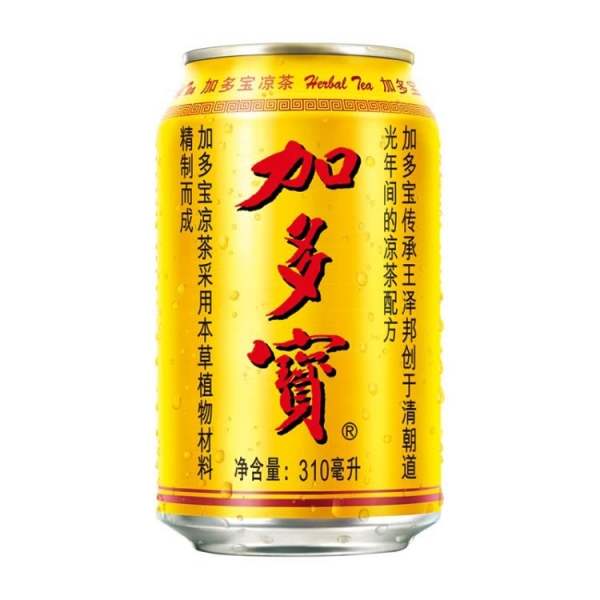 Jia Duo Bao Herbal Tea 10.5oz * 4 cans, 加多宝正宗凉茶植物饮料 包邮