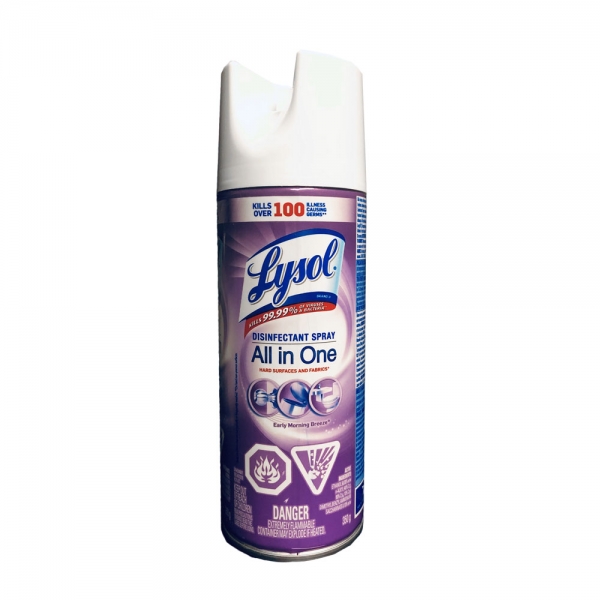 Lysol All In One Disinfectant Spray - Early Morning Breeze 12.5oz x 3 bottles, Lysol All In One 消毒喷雾 12.5oz x 3瓶 清晨微风香味，包邮