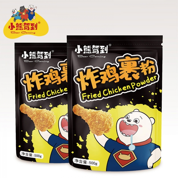 Xiao Xiong Jia Dao Crispy Fried Chicken Breading 500g x 2bags, 脆皮炸鸡粉裹粉脆皮肯德基炸鸡腿油炸香酥脆鳞酥香炸粉无需面包糠