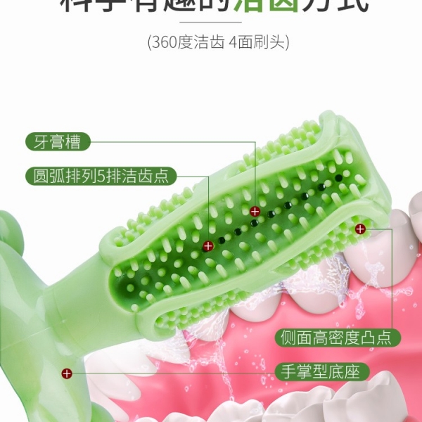 Dog toys bite resistant molars tooth cleaning and biting glue play, 让狗狗自己刷牙
口气清醒点
亲密多一点