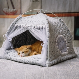 Cat's nest summer cat tent cat cat house closed pet bed
