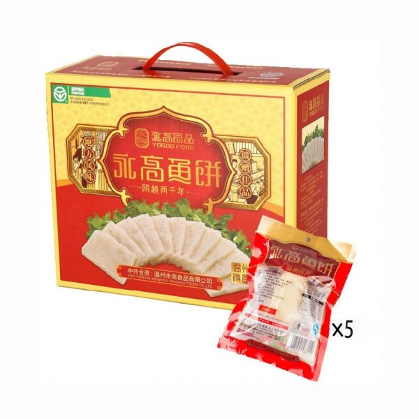 Wenzhou Yonggao Fish Cakes 100g x 5 small bags, 永高 鱼饼 温州鱼饼真空马姣鱼饼鲅鱼鱼糕 海鲜水产100g*5小袋