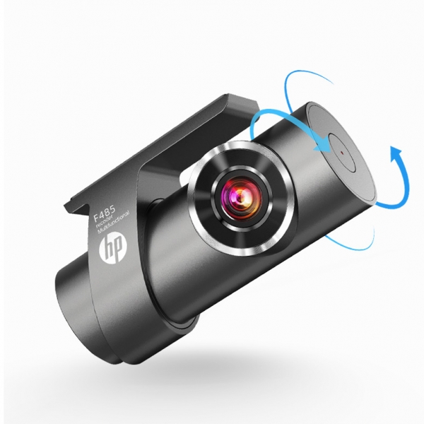 HP Mini Dash Cam Car Camera Driving Recorder HD Night Vision, 惠普行车记录仪高清夜视停车监控免安装走线360全景汽车载一体机