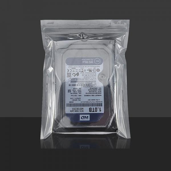 Anti-static Resealable zipper self-sealing bags 100 pcs, 防静电自封口袋屏蔽袋硬盘主板静电袋电子产品包装袋100个装