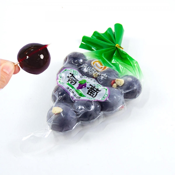 Grape Jelly Balloon Pudding 280g/10pcs, 网红巨峰蜂葡萄果冻提子气球布丁水果味