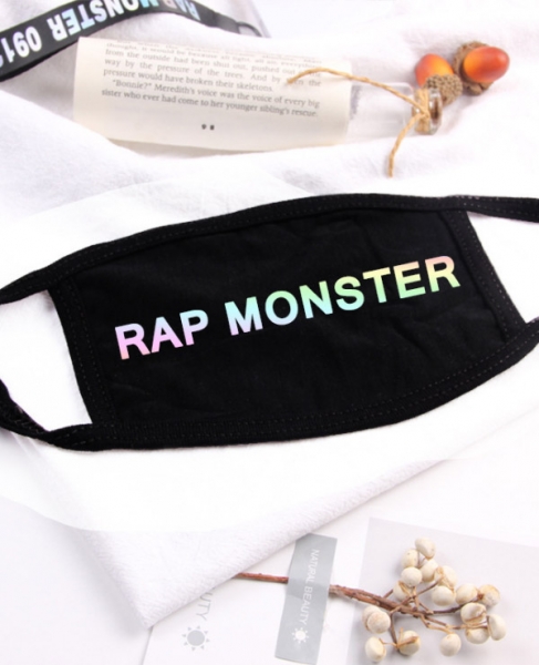 Super Cool Radiation Printing Halloween Rave Mask For Ravers - RAP MONSTER, 