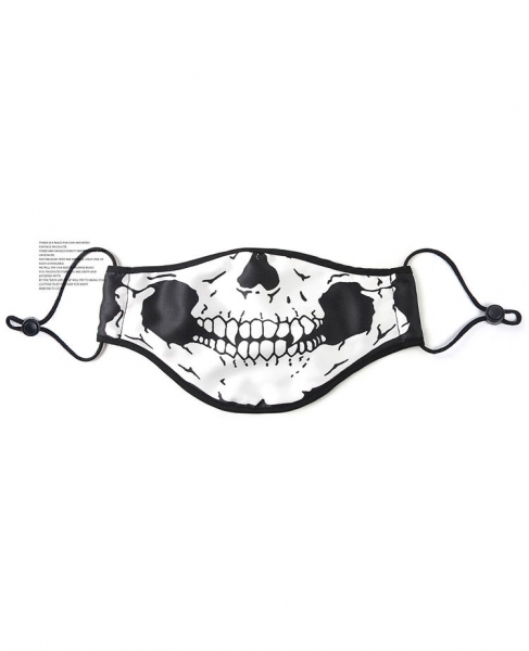 Thin Silk Material Digital Printing Halloween Rave Mask For Ravers - Skull, 
