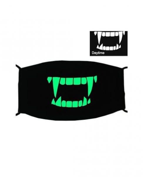 Special Green Luminous Printing Halloween Rave Mask For Ravers No.2, 