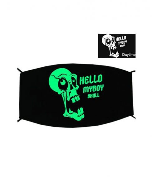 Special Green Luminous Printing Halloween Rave Mask For Ravers No.3, 