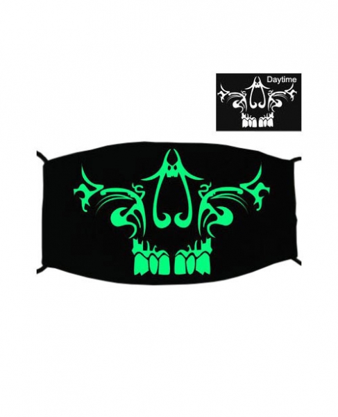 Special Green Luminous Printing Halloween Rave Mask For Ravers No.9, 