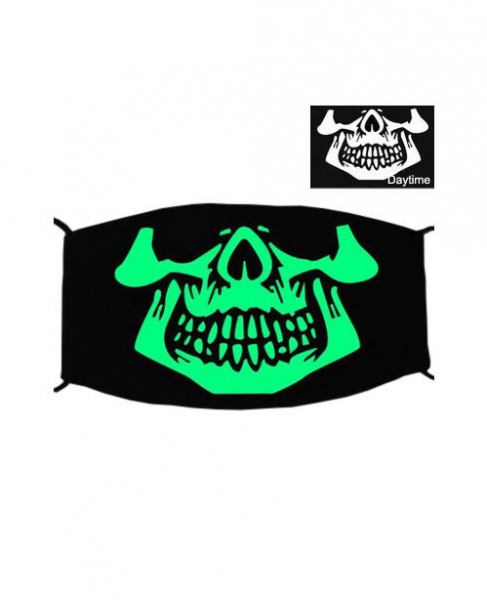 Special Green Luminous Printing Halloween Rave Mask For Ravers No.11, 