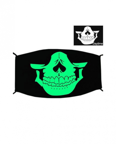 Special Green Luminous Printing Halloween Rave Mask For Ravers No.13, 