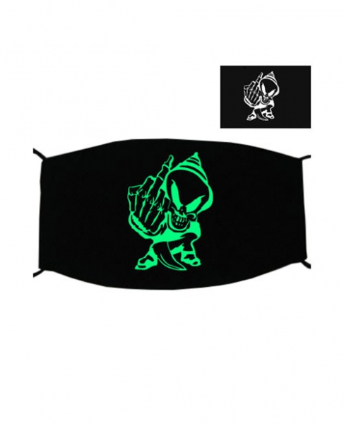 Special Green Luminous Printing Halloween Rave Mask For Ravers No.16, 