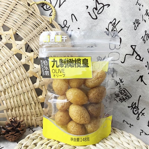 Preserved Olive (128gx2bags) – Nine Times Seasoned Snack, 精选优质橄榄，采用九制工艺，经过多道腌渍与调味工序，味道浓郁，口感独特