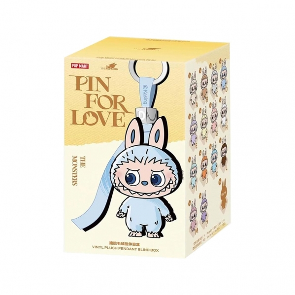 Authentic POP MART THE Monster PIN for Love Series Plush Pendant, POP MART THE Monster PIN for Love Series Plush Pendant Keychain Mini Labubu Lovebu Single Item Genuine Product Unopened Gift Present