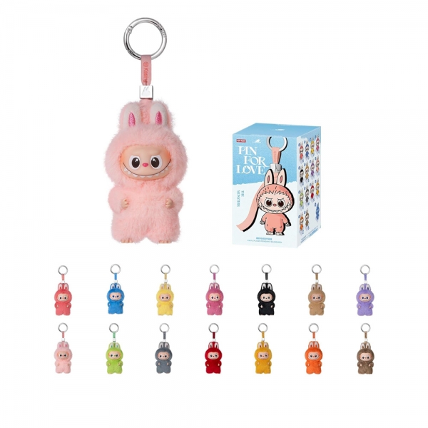 Authentic POP MART THE MONSTER PIN FOR LOVE Series Plush Pendant (N-Z), POP MART THE MONSTER PIN FOR LOVE Series Plush Pendant (N-Z) Popmart Mini Labubu Rabubu 4.0 Love Mini Love Keychain Online Plush Toy Love Body Gift Present