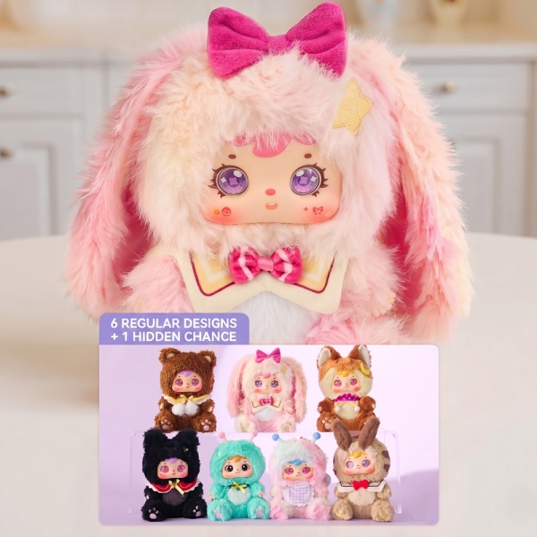 SAMUEL Moonlight Sonata Series Blind Box, 萌趣可爱三小毛月光鸣奏曲毛绒盲盒潮玩玩偶