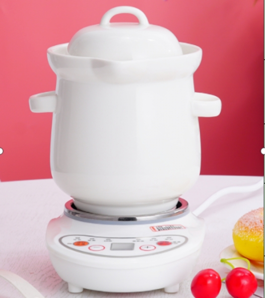 Wowkun series mini ceramic slow cooker, 健康陶瓷，智能控温，小巧方便又好用！