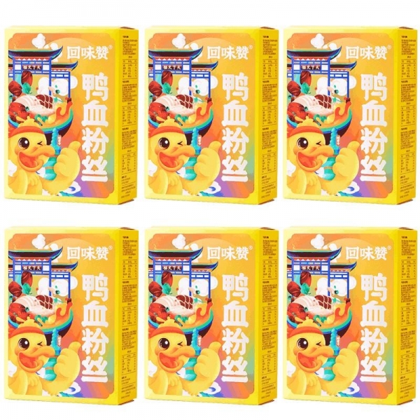 Huiweizan Ya Xue Fen Si Tang 6 Boxes, 回味赞鸭血粉丝汤6盒，保质期7-21-2022