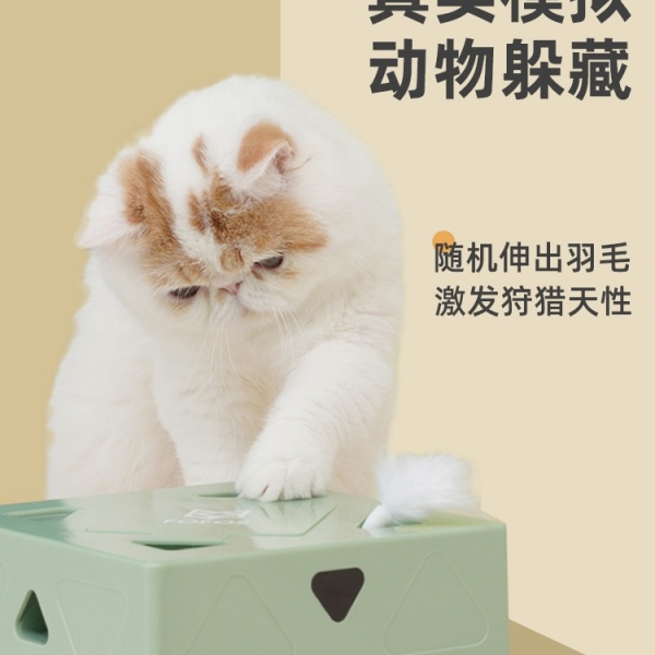 Cat toy electric intelligent kitten automatic Teaser Pet Toy Puzzle artifact, AI仿生智能
TYPE-C充电
5面7出洞穴