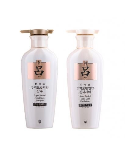 Ryo Total Anti-aging/ Super Revital Shampoo / Conditioner for Oily Scalp 400ml, 