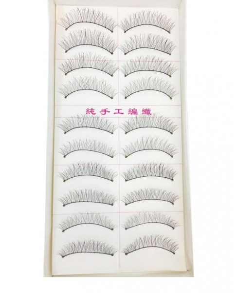 TAIWAN HANDMADE COTTON STALKS EYELASHES BOXED 10 PAIRS #217, 