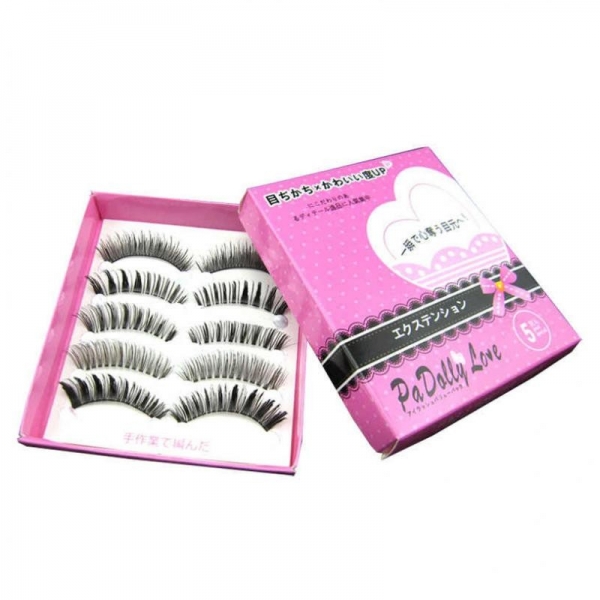 JAPANESE HANDMADE MIXED COMBINATIONS EYELASHES BOXED 5 PAIRS 5-13, 