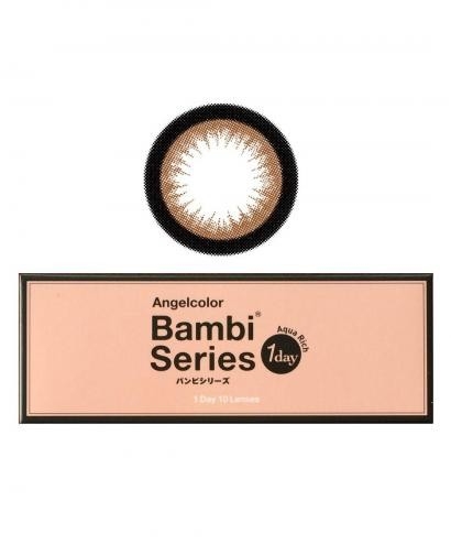 Japan Angelcolor Bambi Series AquaRich Eyes Contact Lenses 30 Boxes - Almond, 