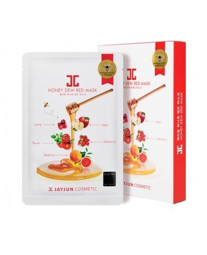 JAYJUN Honey Dew Red Mask - 1 Box of 5 Sheets, 