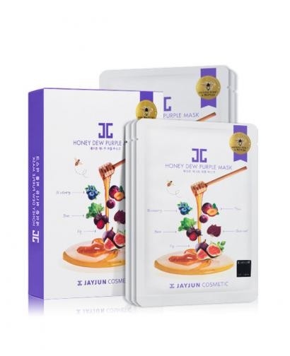 Jayjun Cosmetic Honey Dew Purple Mask 5 Masks 25 ml Each, 