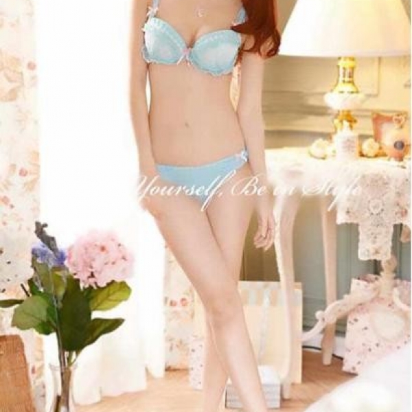 SEXY CHIFFON LACE BRA SETS, 