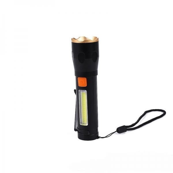 Rechargeable portable high brightness outdoor COB flashlight, 手电筒充电式COB超长续航超亮家用户外便携远射耐用强光,p503