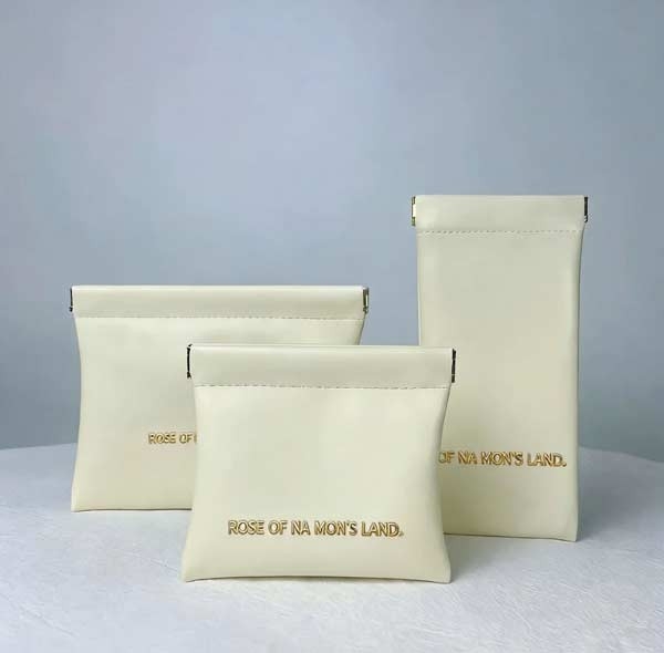 Light Luxury PU Mini Cosmetic Bag 3pcs, 轻奢 PU 皮质迷你化妆小包，便携出行化妆品收纳袋，女士小型洗漱收纳手拿包