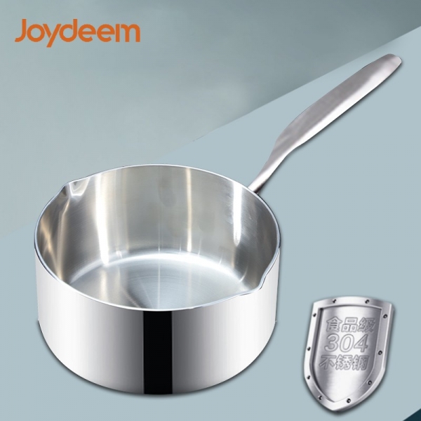 Joydeem SPAN18 家用不锈钢奶锅 不含涂层 高效导热 18CM, 